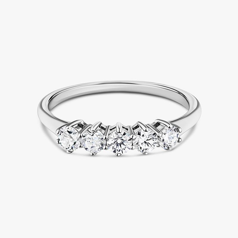 New Earth Lab Diamond White Gold Anniversary Band (1/2 ctw)